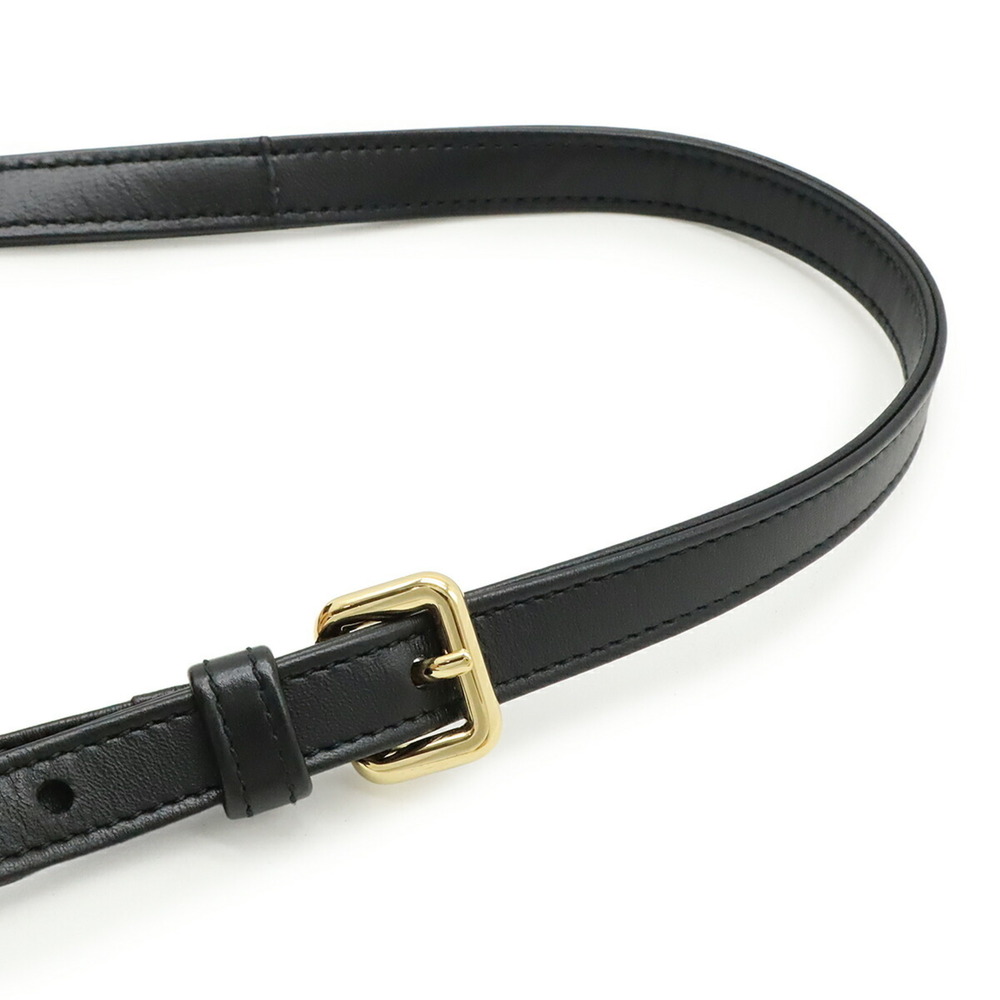 PRADA Gathered Handbag/Shoulder Bag in Nylon and Leather (NERO) Black (1BA173) - Picture 9 of 10